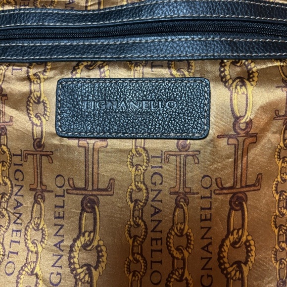 Tignanello Black Leather Crossbody Bag Convertible Shoulder Bag - Picture 13 of 16